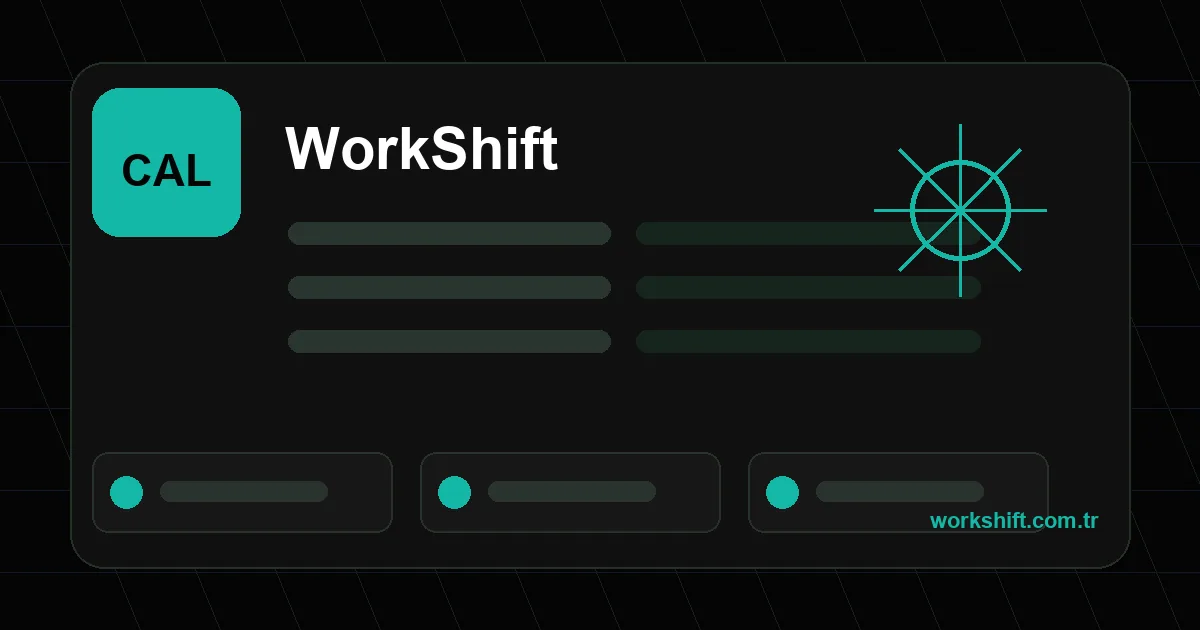 Weekly and monthly shift plan template - WorkShift